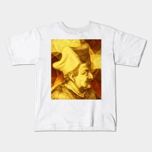 Lorenzo Valla Golden Portrait | Lorenzo Valla Artwork 9 Kids T-Shirt